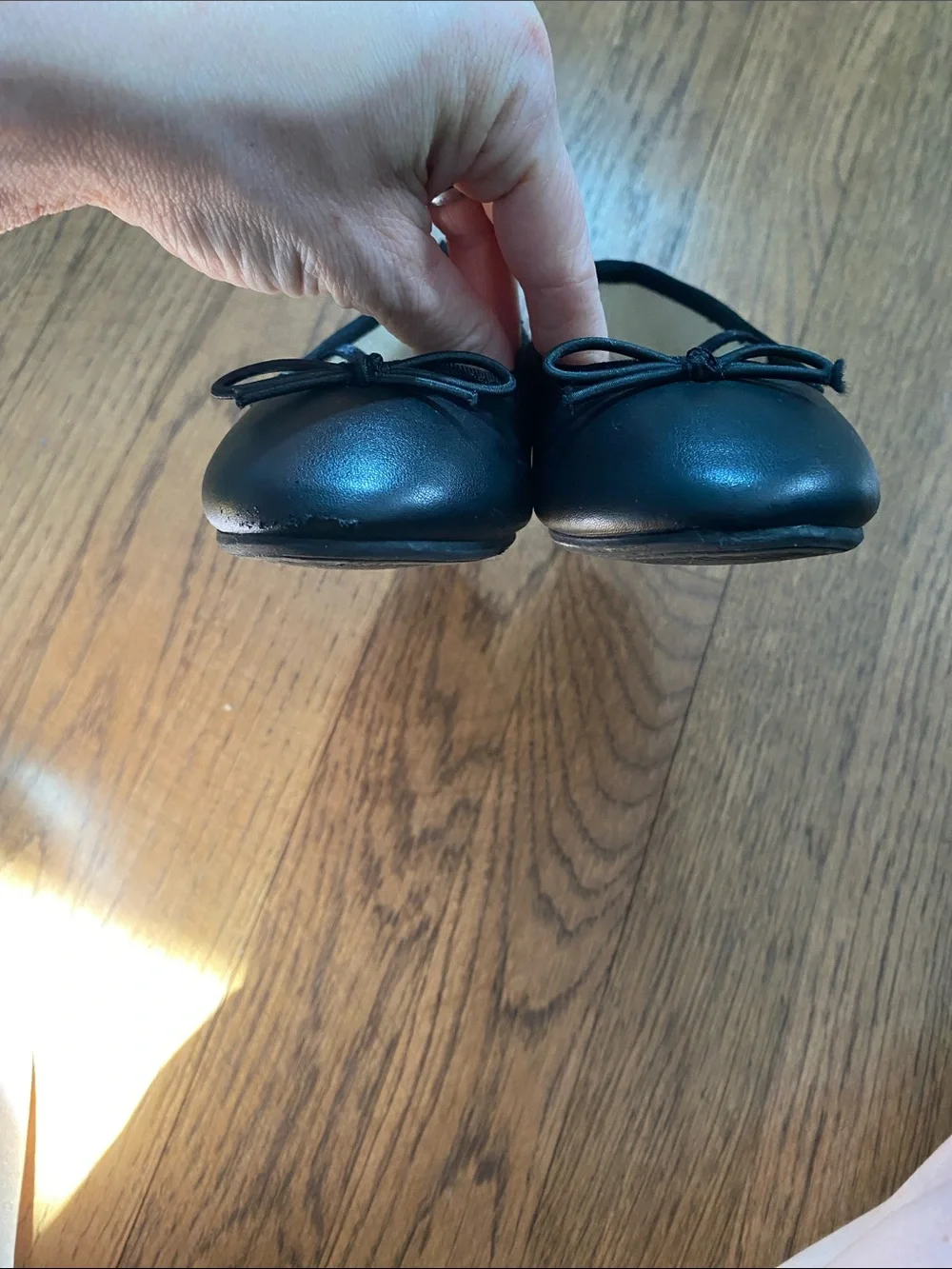Cat & Jack Black Girls' Mary Jane Ballet Flats with Bow
